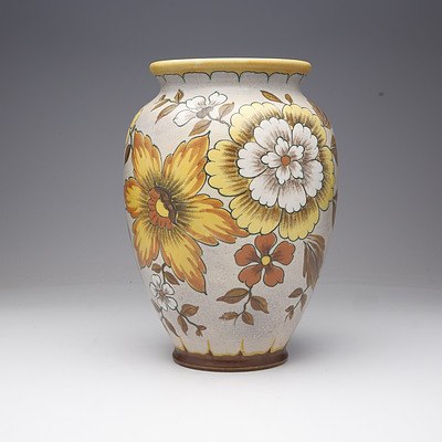 Dutch PZH Gouda Vase in the 'Dena' Pattern