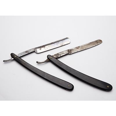 Two Cutthroat Razors, Including Bengall and Hollow-Ground