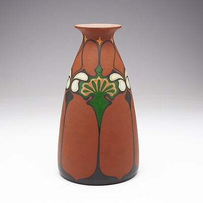 Art Nouveau De Distel Amsterdam Pottery Vase, Early 20th Century