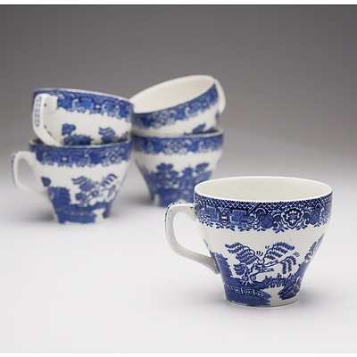 Five Woods Willow Pattern Teacups