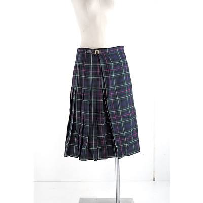 Pitlochry Blue Pure Wool Kilt Made in Scotland
