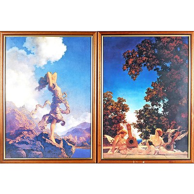 Two Maxfield Parrish Offset Prints