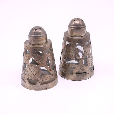 Mexican Sterling Silver Salt and Pepper Pots