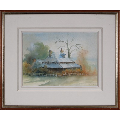 Jamison, Watercolour of a Homestead