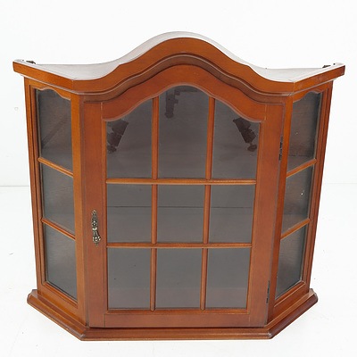 Vintage Table Top Cabinet with Arched Crest