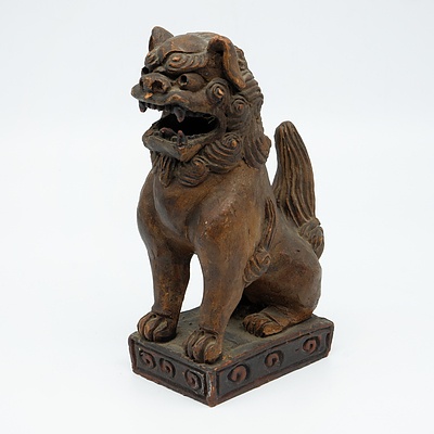 Chinese Ceramic Temple Dog, 20th Century