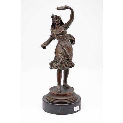 Sylvain KINSBURGER (1855-1935) Bronze Figure of a Gypsy Musician