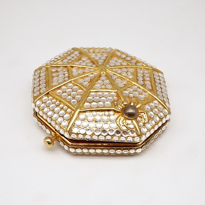 Boxed Estee Lauder Shimmering Spider Compact