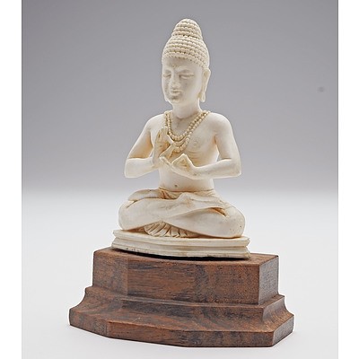 Indian Carved Ivory Hindu Diety