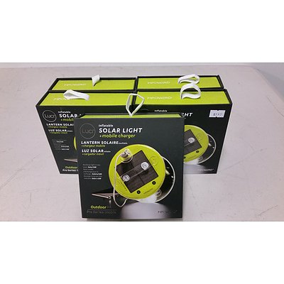 MPowered Luci Inflatable Solar Light + Mobile Phone Charger - Lot of Five  - Brand New - RRP $300.00