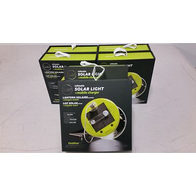 MPowered Luci Inflatable Solar Light + Mobile Phone Charger - Lot of Six  - Brand New - RRP $360.00