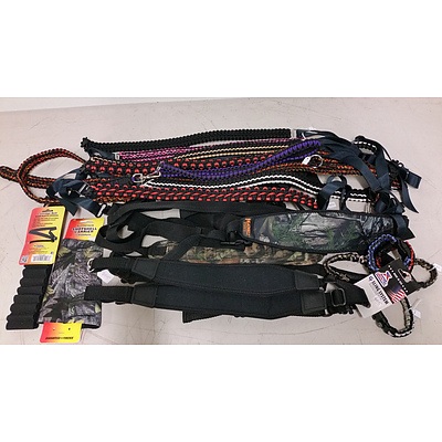 Nylon Rifle Slings and Bullet Belts  - Lot of 18 - Brand New - RRP - $300.00