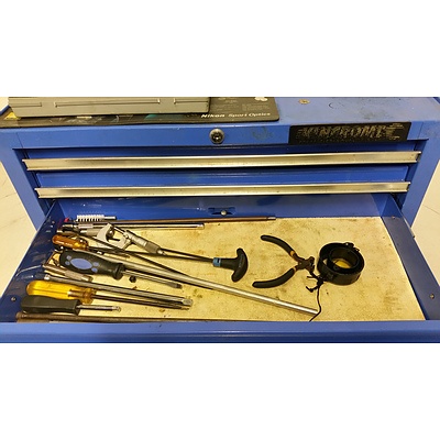 Kinchrome Four Drawer Toolbox and Various Tools