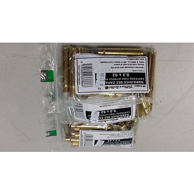 Five Bags of 20 Sellier & Bellot Un-Primed Brass Cartridge Cases- Brand New - RRP $160.00
