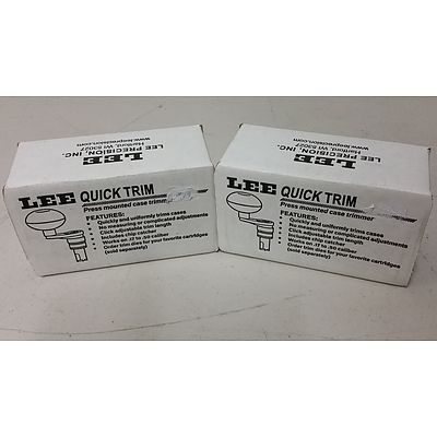 Lee Quick Trim Case Trimmer - Lot of Two - Brand New