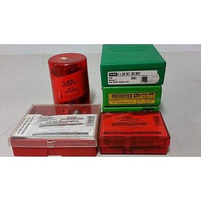 RCBS, Lee, Hornady and Redding Reloading Dies Sets - Lot of Six - Brand New - RRP $300.00