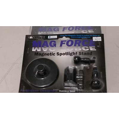 Eagleye Mag Force Magnetic Spotlight Stands - Lot of Two - RRP $140.00