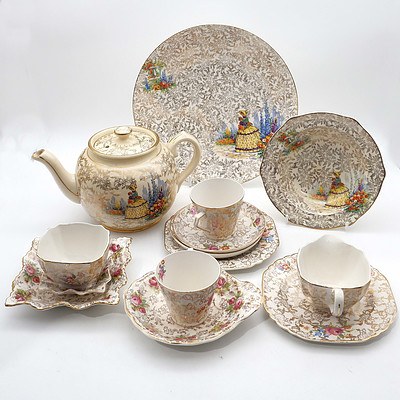 A Large Group of English China, Including Staffordshire, Nelson Ware, Old Foley, Bunnykins and More