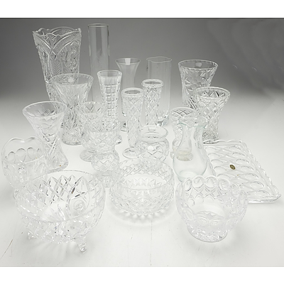 A Large Group of Cut Crystal and Mouldered Glass, Including IBB, Cristal D'argues, Astra and More