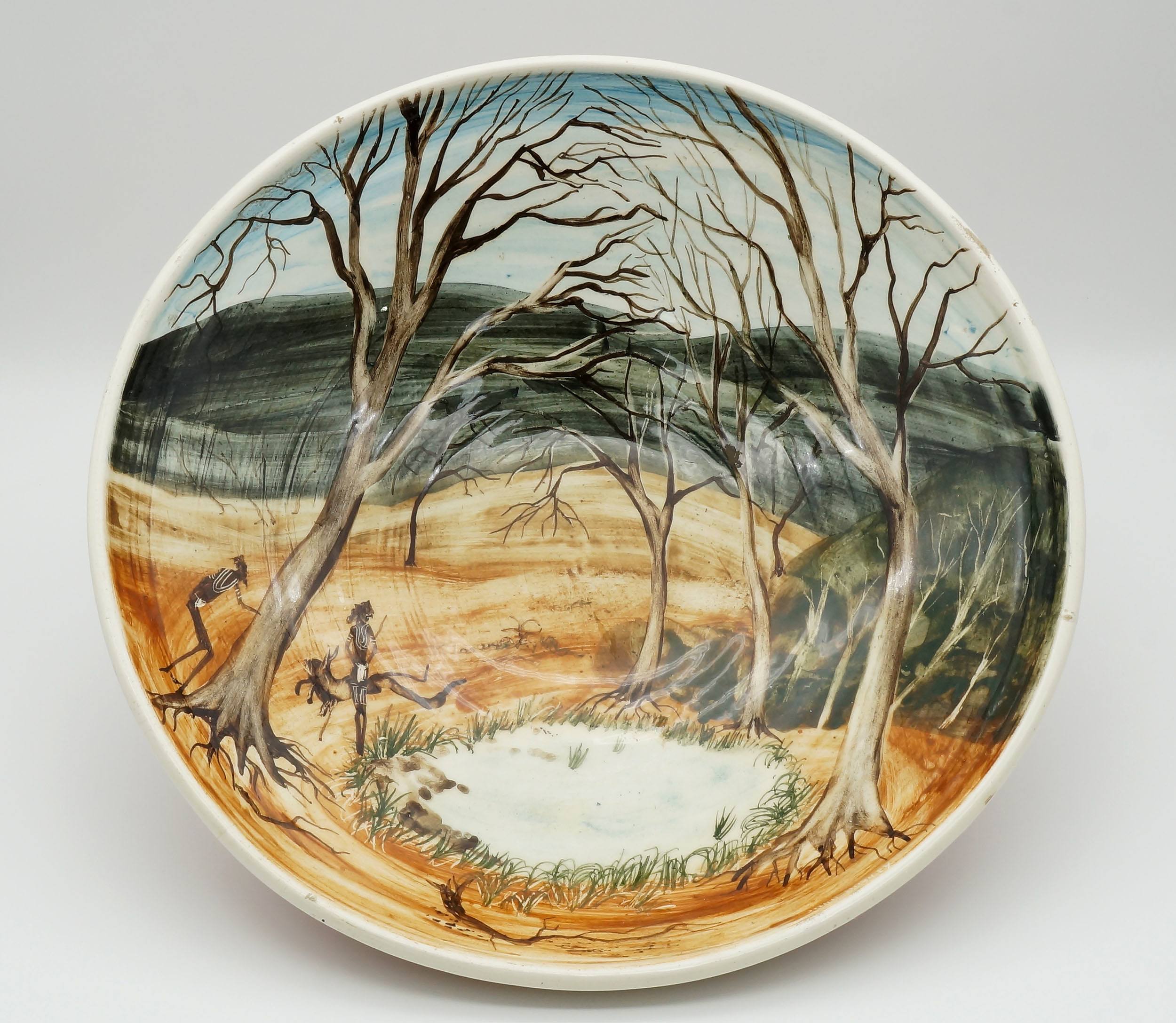 'Arthur Merric Boyd (1920-99) Australian Pottery Bowl Hand Painted by John Howley'