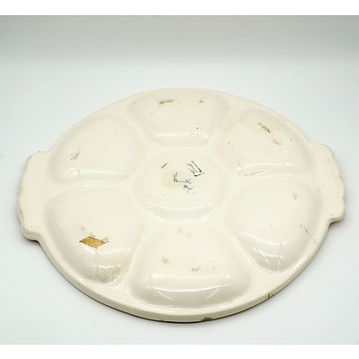 Australian Vande Pottery Serving Platter with Indigenous Motif