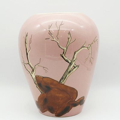 Large Martin Boyd (1923-88) Vase with Aboriginal Motif