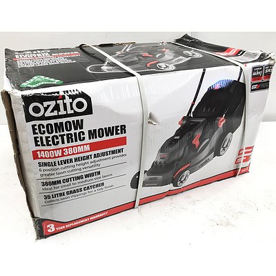 Ozito ELM-1400 Ecomow Electric Mower - Brand New