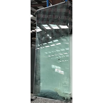 3 Large Single Glass Panels