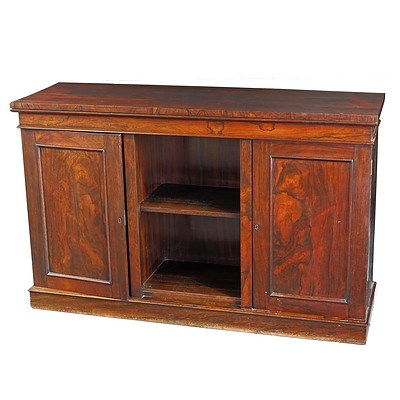 Early Victorian Brazilian Rosewood Cabinet Circa 1850