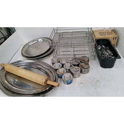 Selection of Commercial Cookware, Plasticware, Glassware, Drinkware, Crockery and Food Trays