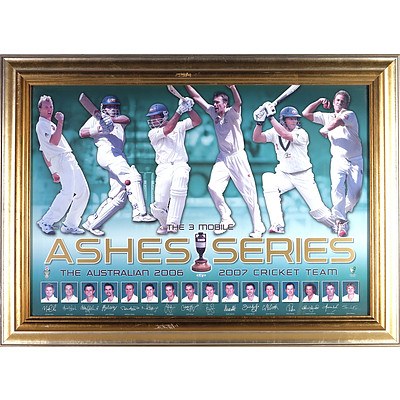 Ashes Series 2006 and 2007 Australian Cricket Team Memorabilia