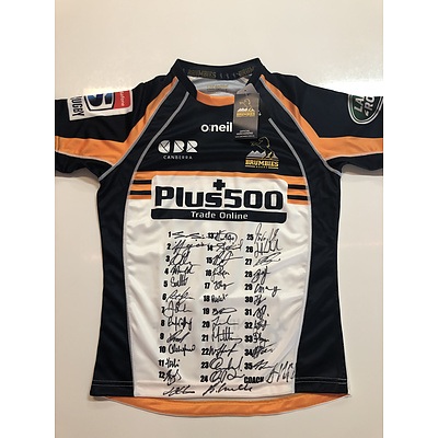 Plus500 Brumbies Jersey signed by the 2019 squad