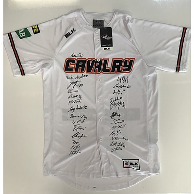 Canberra Cavalry Baseball Jersey Signed by the 2019 Squad