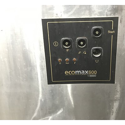 Hobart EcoMax 600 Stainless Steel Pass-Through Dishwasher