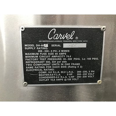 Carvel DH80 Soft Serve Ice Cream Dispenser