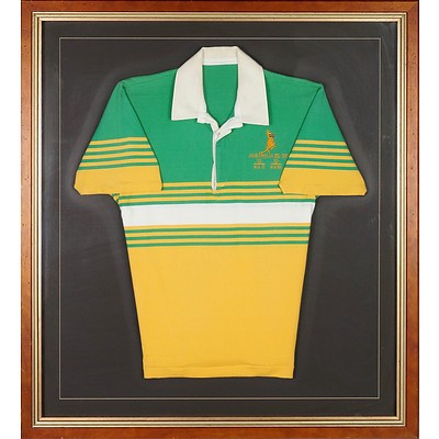 Framed Australian America's Cup Jersey Circa 1980s