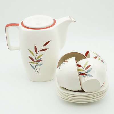 English Midwinter Stylecraft Coffee Service For Four with Extras