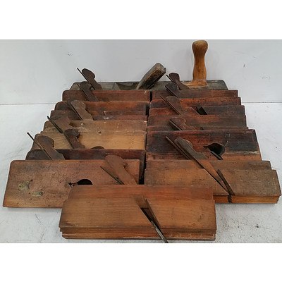 Antique and Vintage Word Working Planes - Lot of 14