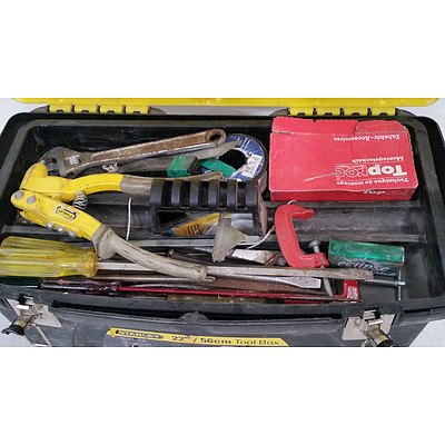 Selection of of Various Hand Tools and Two Tool Boxes