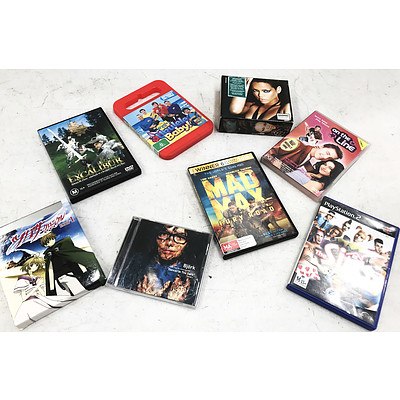 Bulk Lot of Music CDs, Computer Games & DVD Movies & TV Series - Approx 350