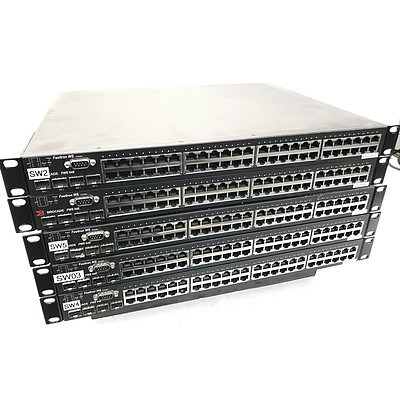 Brocade FWS 648 Managed Switches - Lot of 5