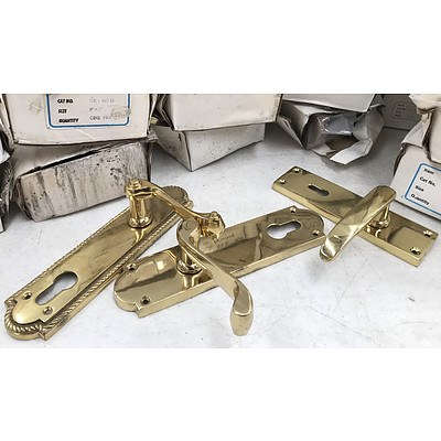 Brass Lever Sets - Lot of Approx 15 Brand New - RRP Over $900