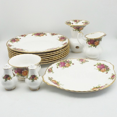 48 Piece Royal Albert Old Country Roses Dinner Service