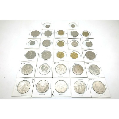 Group of Cased Australian Coins, Including 2011 Miss Catherine Middleton and HRH Prince William 20 Cent Coin