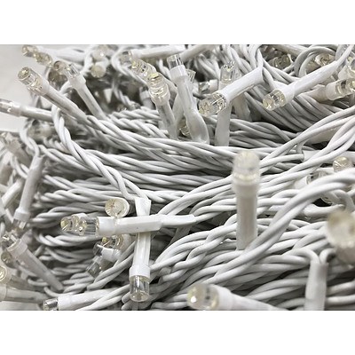 4 Strings of White LED Fairy Lights - Approximately 120Metres