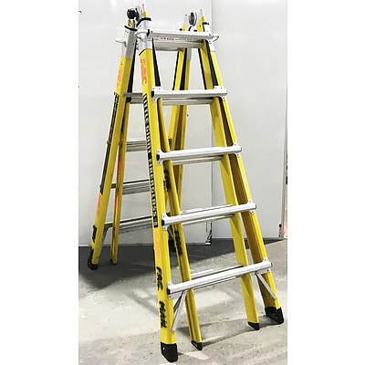 Little Giant Fiberglass 10722 Multi-Purpose Ladder