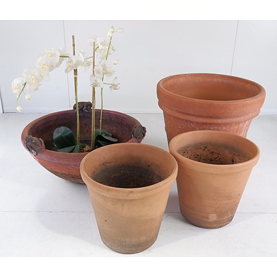 Collection of Terracotta Garden Pots