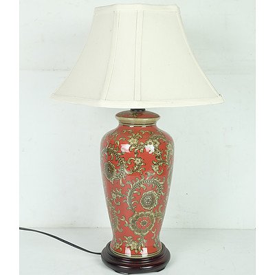 Glazed Ceramic Table Lamp