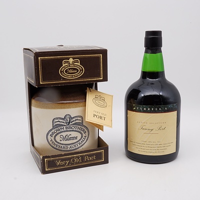 Brown Brothers Milawa Very Old Port 750ml and Tyrrell's Estate Selection Tawny Port 750mL