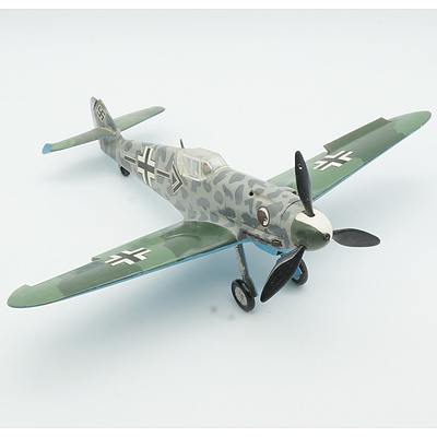 Hand Painted German Messerschmitt Bf 109 Model Plane